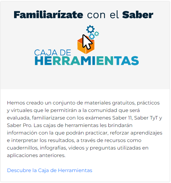 Imagen Familiarízate con el saber - ICFES